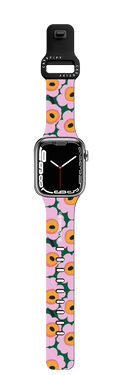 Marimekko Unikko Watch Band | Apple Watch Series 7-9 (45mm) / Impact Band / Black | Image 1
