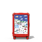 Winter Wonderland | 21" Carry-On Suitcase / Bounce Suitcase / Cherry Red | Image 1