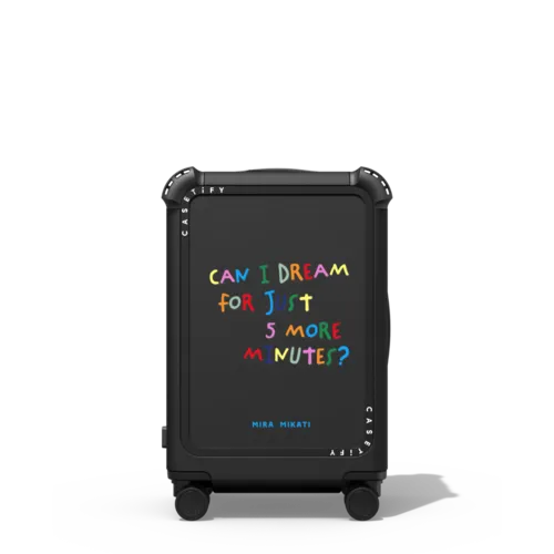 Can I Dream For 5 More Minutes? | 21" Carry-On Suitcase / Bounce Suitcase / Matte Black | Image 1
