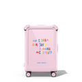 Can I Dream For 5 More Minutes? | 21" Carry-On Suitcase / Bounce Suitcase / Glossy Primrose Pink | Image 1