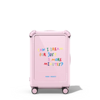 Can I Dream For 5 More Minutes? | 21" Carry-On Suitcase / Bounce Suitcase / Glossy Primrose Pink | Image 1