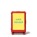 Over Thinker | 21" Carry-On Suitcase / Bounce Suitcase / Cherry Red | Image 1