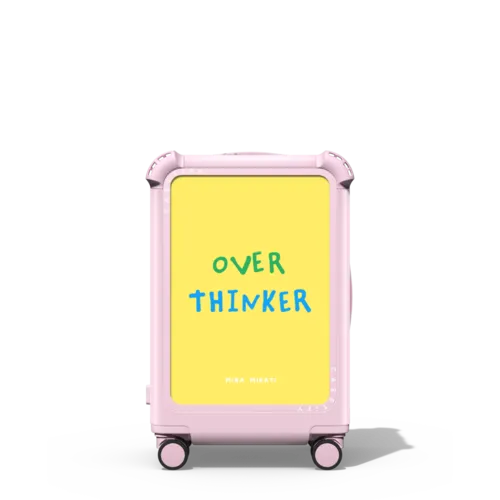 Over Thinker | 21" Carry-On Suitcase / Bounce Suitcase / Glossy Primrose Pink | Image 1