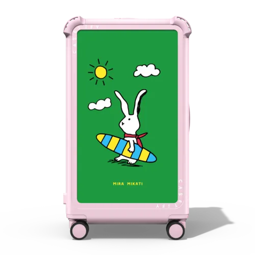 Surf's Up | 29" Check-In Trunk Suitcase / Bounce Suitcase / Glossy Primrose Pink | Image 1