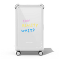 Can Reality Wait? | 29" Check-In Trunk Suitcase / Bounce Suitcase / Glossy Cloud White | Image 1