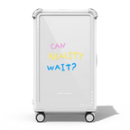 Can Reality Wait? | 29" Check-In Trunk Suitcase / Bounce Suitcase / Glossy Cloud White | Image 1