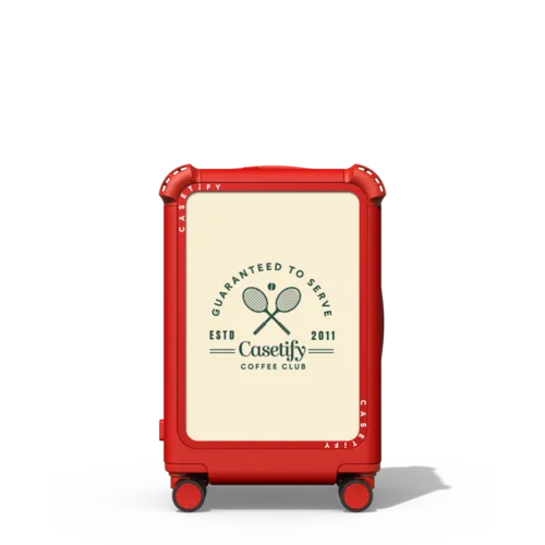 Coffee Club CARRY-ON SUITCASE | 21" Carry-On Suitcase / Bounce Suitcase / Cherry Red | Image 1