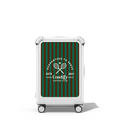 Coffee Club with strips CARRY-ON SUITCASE | 21" Carry-On Suitcase / Bounce Suitcase / Glossy Cloud White | Image 1