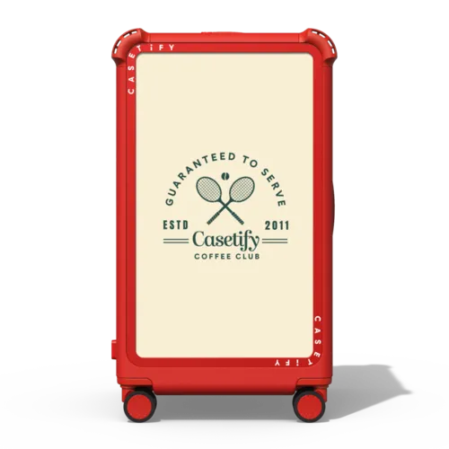 Coffee Club CHECK-IN TRUNK SUITCASE | 29" Check-In Trunk Suitcase / Bounce Suitcase / Cherry Red | Image 1