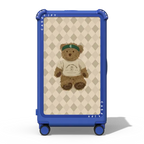 Sip and Serve Bear CHECK-IN TRUNK SUITCASE | 29" Check-In Trunk Suitcase / Bounce Suitcase / Cobalt Blue | Image 1