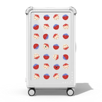 Berry sweet | 29" Check-In Trunk Suitcase / Bounce Suitcase / Glossy Cloud White | Image 1