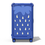 Strawberry print | 29" Check-In Trunk Suitcase / Bounce Suitcase / Cobalt Blue | Image 1