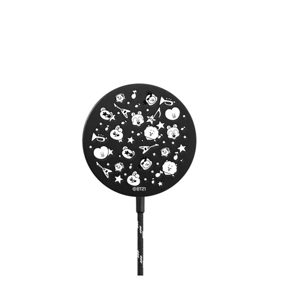 BT21 Pattern Magnetic Wireless Charger | Image 1