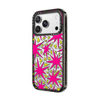 Solar Flair - Pink and Yellow Wonky Stars