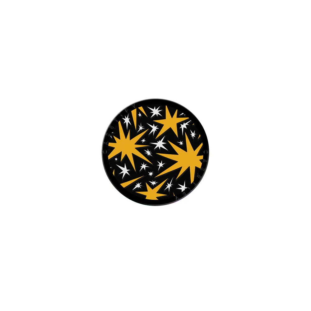 Solar Flair - Yellow and White Wonky Stars