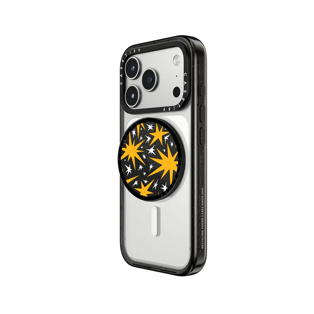 Solar Flair - Yellow and White Wonky Stars