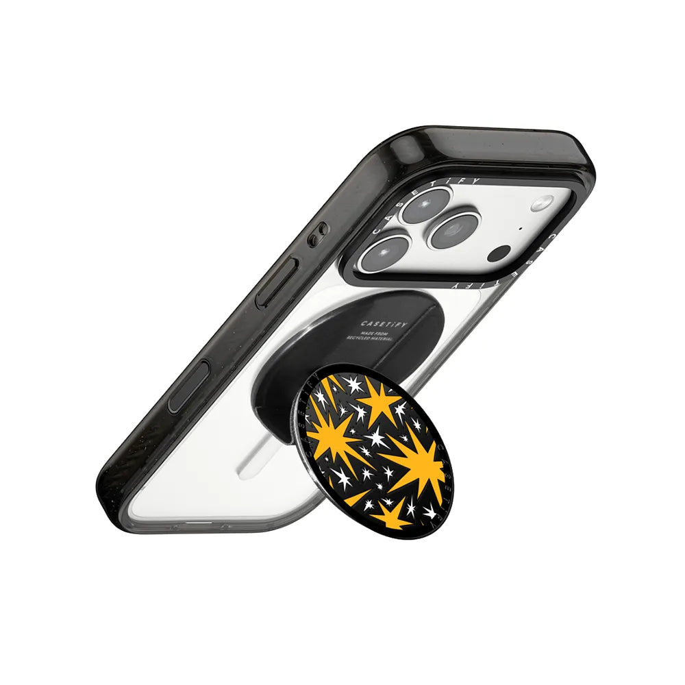 Solar Flair - Yellow and White Wonky Stars