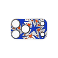 Solar Flair - Blue and Orange Wonky Stars | iPhone 17 Pro Max (Lens Protector) / Mirror Camera Lens Protector / Silver | Image 1