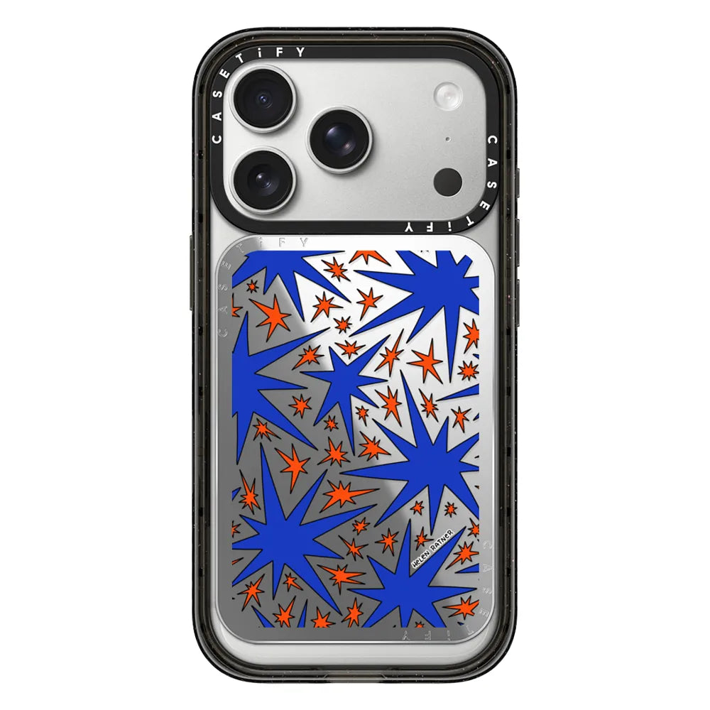 Solar Flair - Blue and Orange Wonky Stars | Image 1