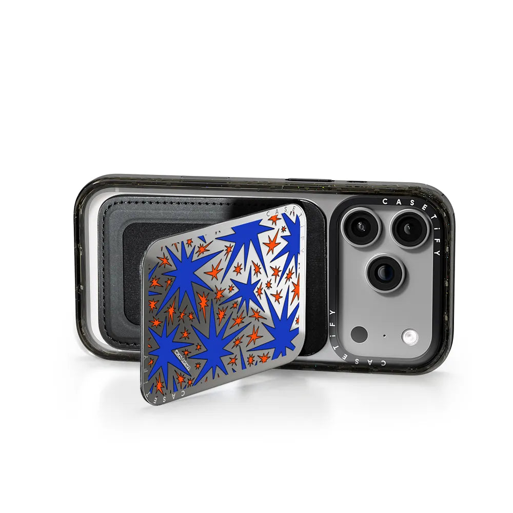 Solar Flair - Blue and Orange Wonky Stars