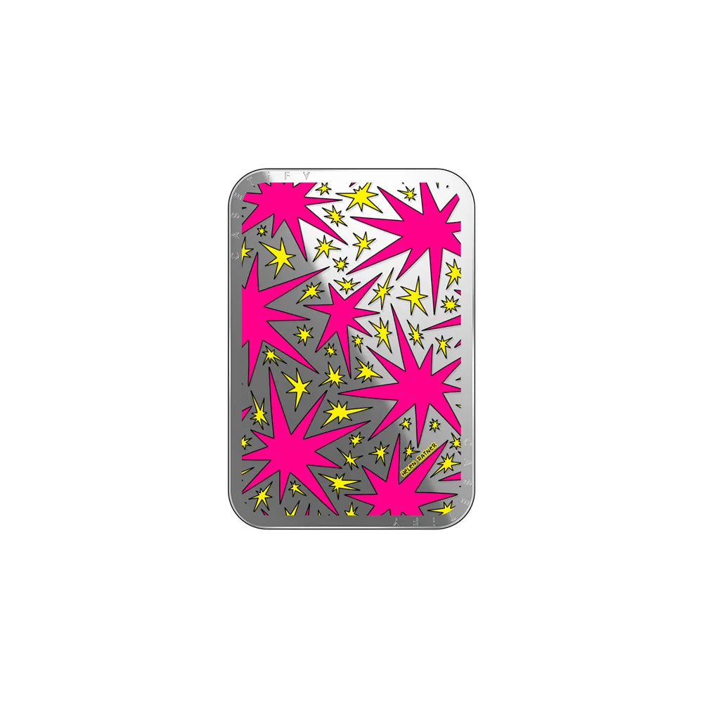 Solar Flair - Pink and Yellow Wonky Stars