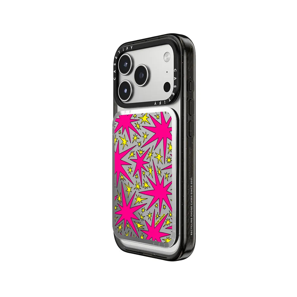 Solar Flair - Pink and Yellow Wonky Stars