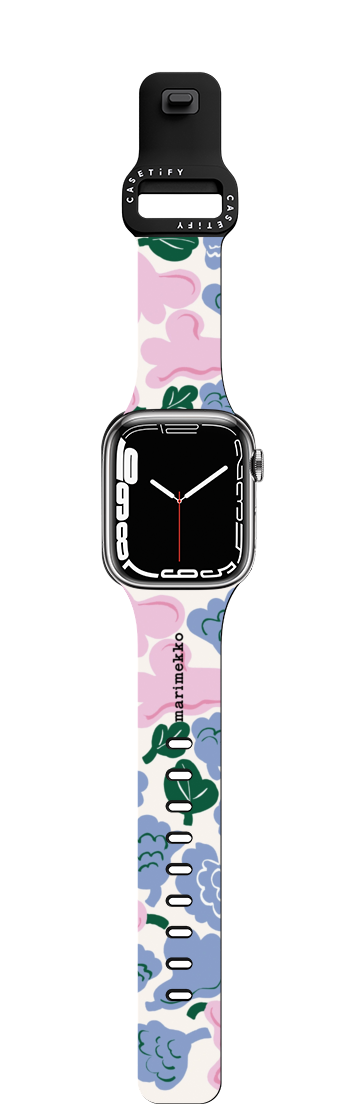 Marimekko Kukasta Kukkaan Watch Band | Apple Watch Series 7-9 (45mm) / Impact Band / Black | Image 1