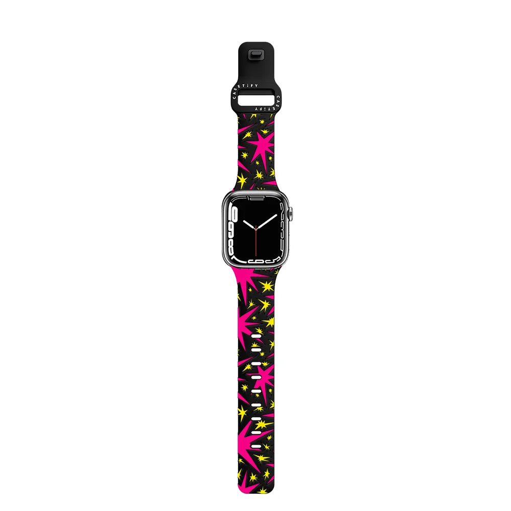 Solar Flair - Pink and Yellow Wonky Stars