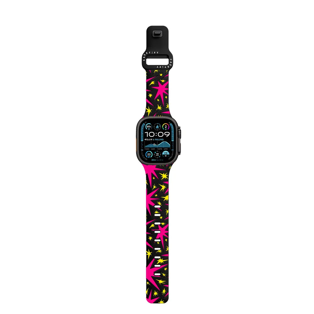 Solar Flair - Pink and Yellow Wonky Stars