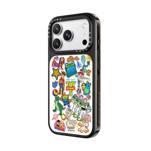 Toy Story 5 Stickermania Case | iPhone 18 Pro Max / Impact Case MagSafe Compatible - Glossy / Glossy Black | Image 2
