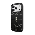 NBA Basketball Court Phone Case | iPhone 17 Pro Max / Impact Case MagSafe Compatible / Matte Black | Image 2