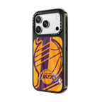 Los Angeles Lakers Hardwood Classic Jersey Case | iPhone 18 Pro Max / Impact Case MagSafe Compatible - Glossy / Glossy Black | Image 2