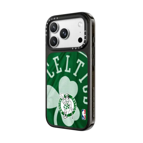 Boston Celtics Hardwood Classic Jersey Case | iPhone 18 Pro Max / Impact Case MagSafe Compatible - Glossy / Glossy Black | Image 2