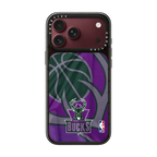 Milwaukee Bucks Hardwood Classic Jersey Case | iPhone 18 Pro Max / Impact Case MagSafe Compatible - Glossy / Glossy Black | Image 1
