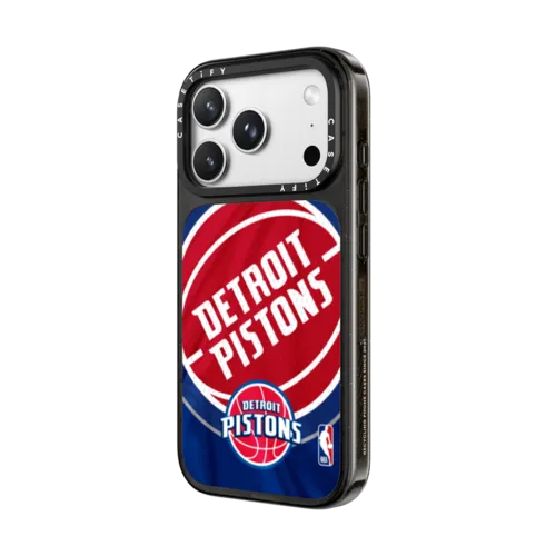 Detroit Pistons Hardwood Classic Jersey Case | iPhone 18 Pro Max / Impact Case MagSafe Compatible - Glossy / Glossy Black | Image 2