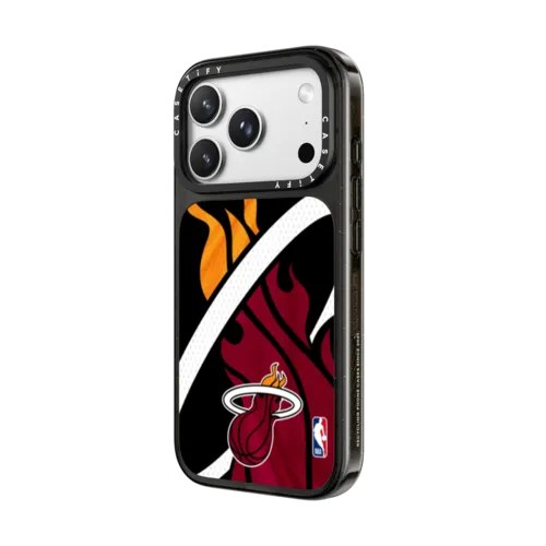Miami Heat Hardwood Classic Jersey Case | iPhone 18 Pro Max / Impact Case MagSafe Compatible - Glossy / Glossy Black | Image 2