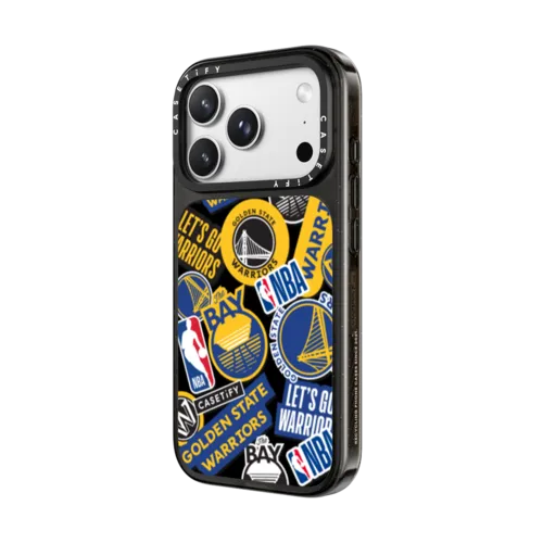 Golden State Warriors Sticker Mania Phone Case | iPhone 18 Pro Max / Impact Case MagSafe Compatible - Glossy / Glossy Black | Image 2