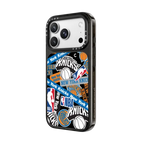 New York Knicks Sticker Mania Phone Case | iPhone 18 Pro Max / Impact Case MagSafe Compatible - Glossy / Glossy Black | Image 2