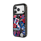 Detroit Pistons Sticker Mania Phone Case | iPhone 18 Pro Max / Impact Case MagSafe Compatible - Glossy / Glossy Black | Image 2