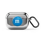 M&M'S Blue Airpod Case | AirPods Pro 2 / Earbuds Mirror Case / Silver | Image 1