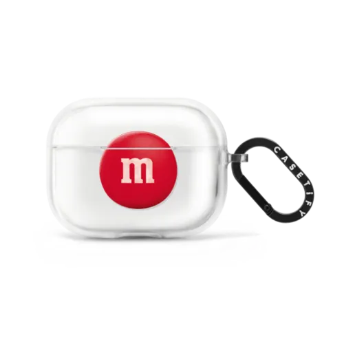 M&M'S Red Airpod Case | AirPods Pro 2 / Earbuds Impact Case / Frost | Image 1