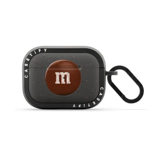 M&M'S Brown Airpod Case | AirPods Pro 2 / Earbuds Bounce Case / Matte Charcoal | Image 1