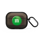 M&M'S Green Airpod Case | AirPods Pro 2 / Earbuds Impact Case / Black | Image 1