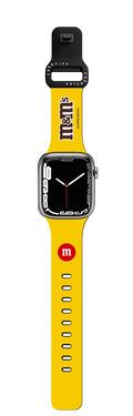 M&M'S Yellow Watchband | Apple Watch Series 7-9 (45mm) / Impact Band / Black | Image 1