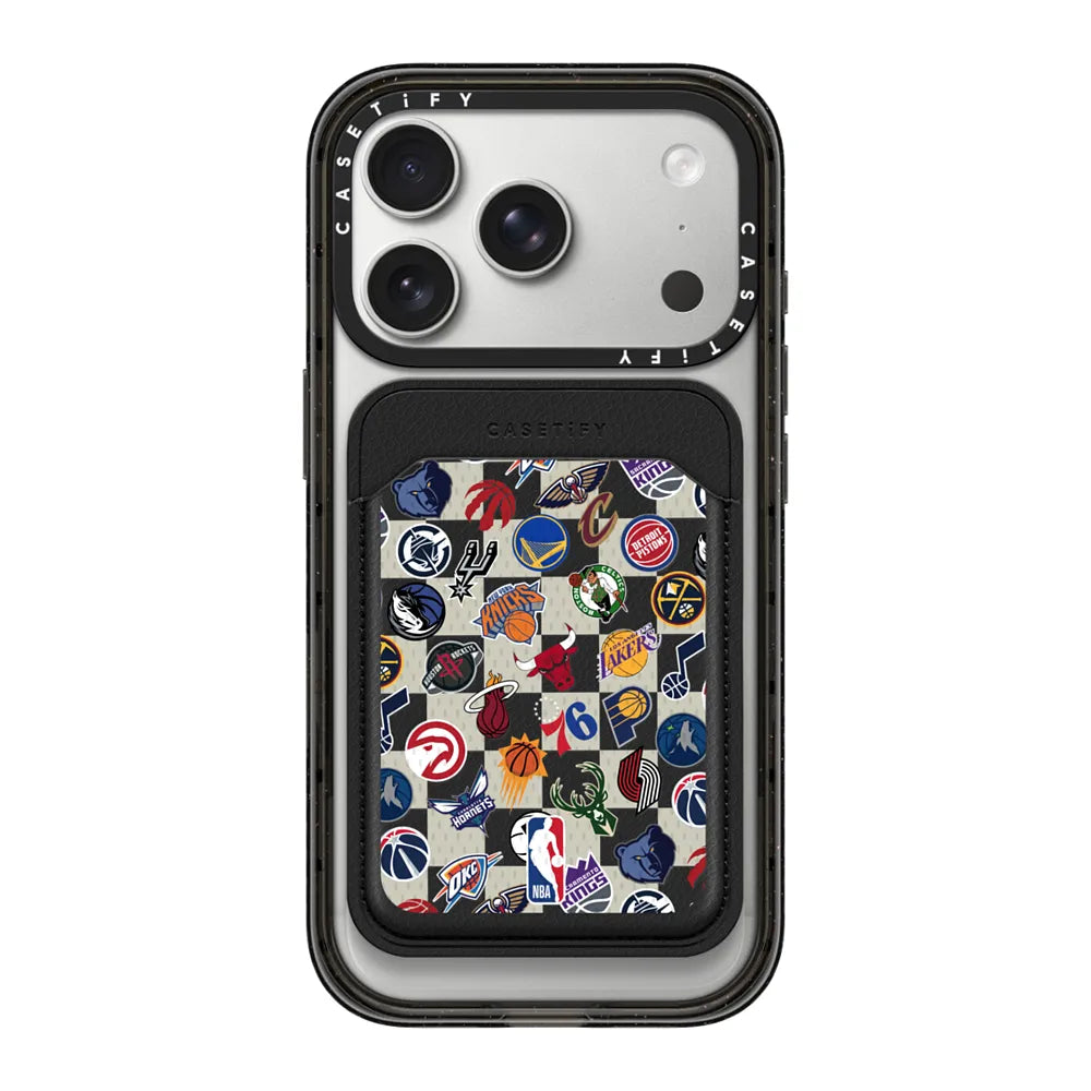 NBA Checkered Logo Magsafe Cardholder | Image 1