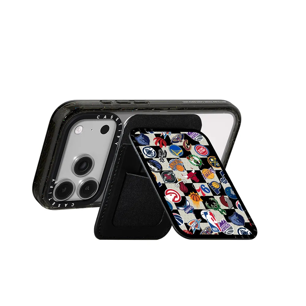 NBA Checkered Logo Magsafe Cardholder Stand