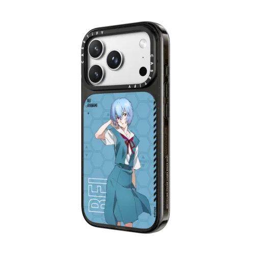 Rei Ayanami Case | iPhone 18 Pro Max / Impact Case MagSafe Compatible - Glossy / Glossy Black | Image 2