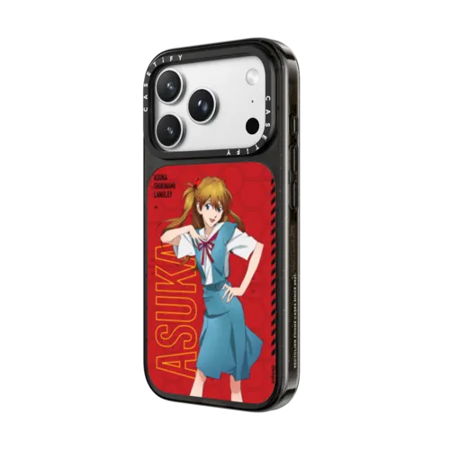 Asuka Shikinami Langley Case | iPhone 18 Pro Max / Impact Case MagSafe Compatible - Glossy / Glossy Black | Image 2