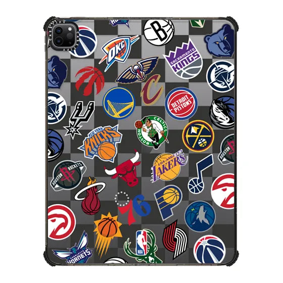 NBA Checkered Logo iPad Case | Image 1