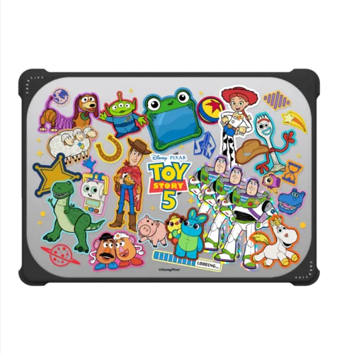 Toy Story 5 Stickermania Laptop Case | MacBook Pro 14-inch (M1 - M5) / MacBook Bounce Case / Black | Image 2